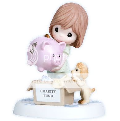   MOMENTS Figurine COLLECTORS CLUB Statue PIGGY BANK Charity Fund