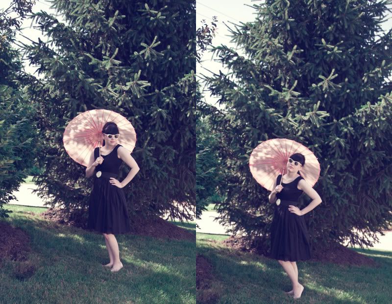 Blue Feather Style: A Girl & Her Parasol