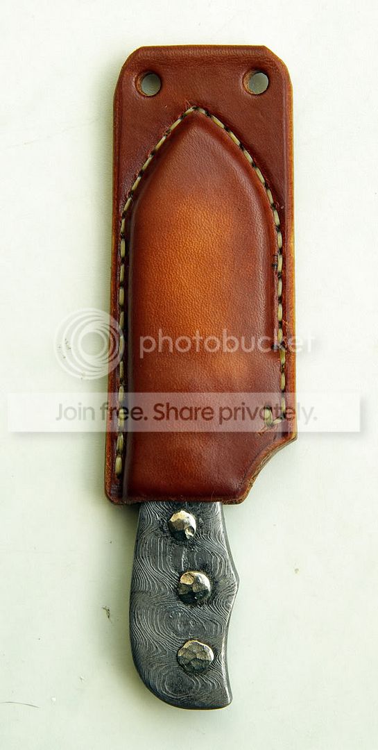 Leather neck knife sheath