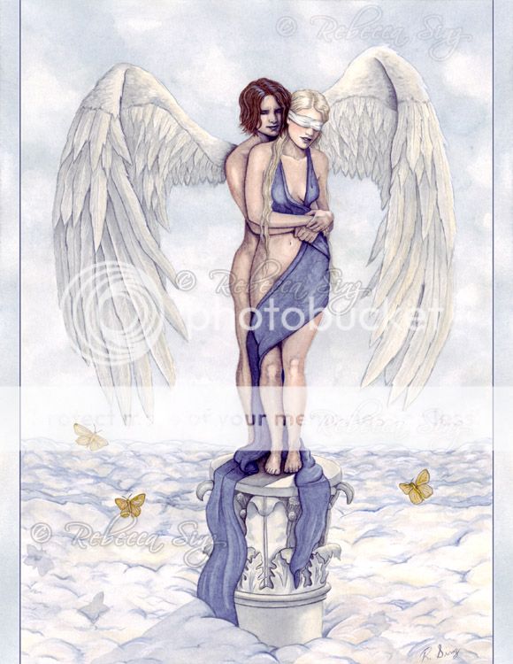 fantasy art medium size print eros cupid psyche love romance