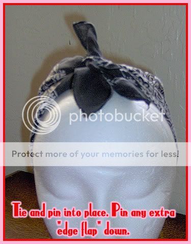 how to tie a bandana like rosie the riveter