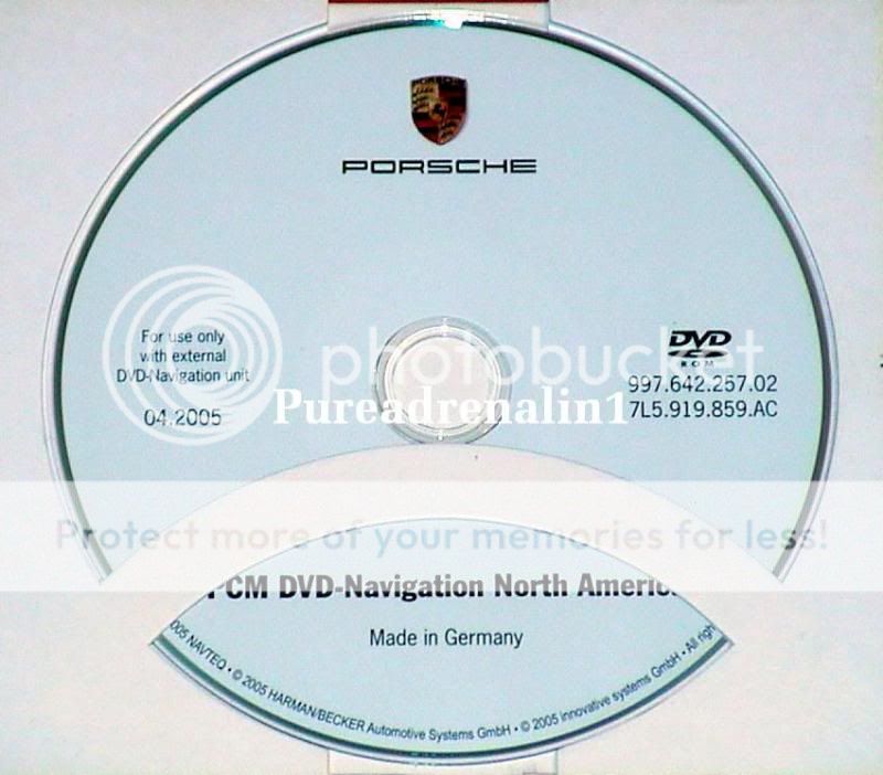 2005 Porsche Boxster s Cabriolet PCM Navigation Map Disc GPS CD DVD US Canada