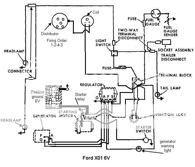 Ford 5000 tractor starter wiring diagram