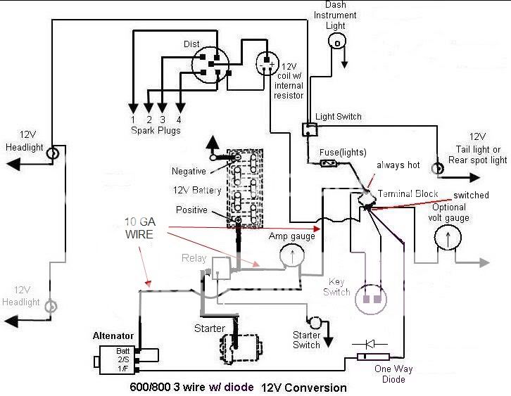 12v wireing diagram needed - Yesterday's Tractors 6600 ford tractor wiring harness diagram 