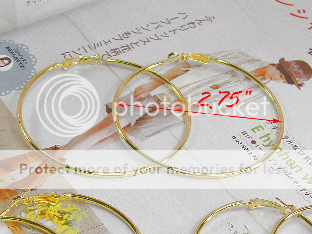 WHOLESALE LOT OF 18 GOLDEN PLATED ROUND HOOP EARRINGS  