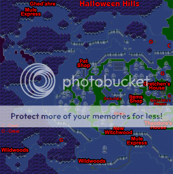 MAPS - Halloween Hills, Ghed'ahre, Cathedral basement, and Crypt Maze ...