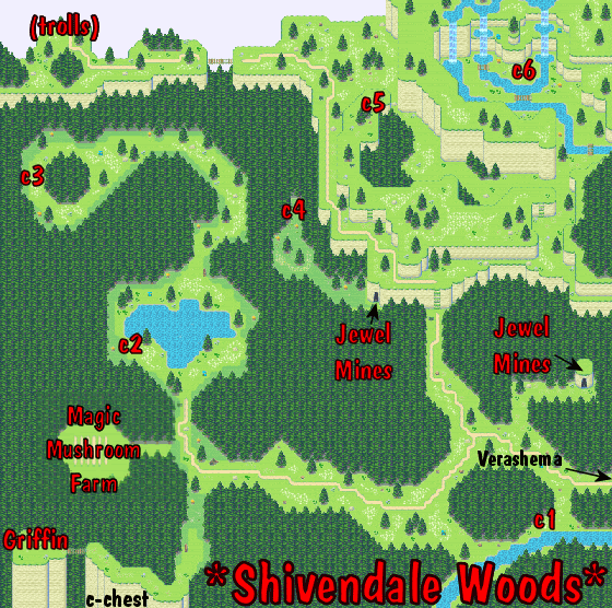 Shivendale Woods version 2 map w/callouts & chest contents - Aveyond 2 ...