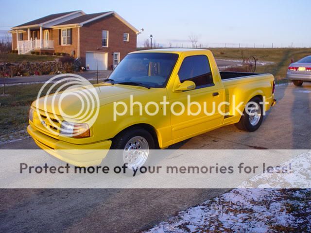 Yellow ford ranger splash