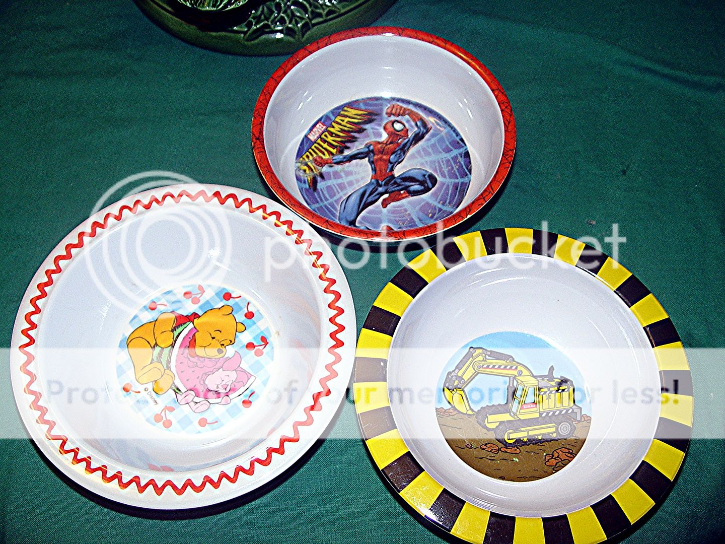 CHILDRENS MELAMINE BOWLS SPIDERMAN WINNIE THE POOH +  